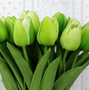 Tulip- Green Real Touch - Artificial floral - Artificial green tulips large